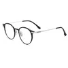 Yimaruili ultra-leve moda óculos retro redondo puro óculos de prescrição óptica quadro masculino e feminino l5086m 240111