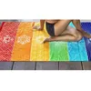Mats Rainbow Boho Beach Mat Mandala filt Striped Wall Hanging Tapestry Scarf Yoga Mat Din889
