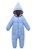 Macacões inverno roupas de bebê com capuz macacão para meninos meninas 3 6 12 18 24 meses criança quente grosso macacão nascido desgaste infantil macacão3554158