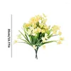 Kwiaty dekoracyjne sztuczny odporny na UV bez zanikania ekologicznego wielofunkcyjnego DIY Floral Decor for Garlands Płotami ściany bramy