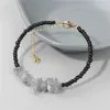 Strand 6mm Small Seed Beads Bracelet Natural Gravel Stone Aquamarine Citrine Quartz Bracelets Trendy Healing Adjustable Stretch Jewelry