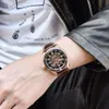 Digital Glow Boys Fashionable Sports High End Mechanical Waterproof Calendar Hollow Bottom Precision Steel Watch