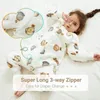 MICHLEY Cartoon Flannel Children Baby Sleeping Bag Sack Warm Winter Clothes Toddler Sleepsack Pajamas For Girls Boys Kids 1-6T 240111