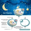 Baby Crib Mobile Rattles Toy RC Star Projection Timing born Bed Bell Toddler Carousel Infant Rotating Musical 012M Gifts 240111