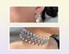 Janekelly Clear White Pearl Dubai Biżuteria Indian Bridal Wedding Choker Biżuteria dla kobiet punkowa biżuteria rockowa T2005071364332