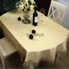 Tafelkleed PU-tafelkleden Waterdicht tafelkleed Ovaal Luxe geborduurd kanten tafelkleed Prited tafelkleed Thuis eettafel Decorationvaiduryd