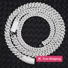 Pendant Necklaces designer cuban necklace pass diamond test GRA d cuban link chain silver Hip Hop Men jewelry cuban link B8TX