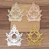 Hair Clips 10 PCS 63 73 MM Metal Filigree Flower Tiaras Ancient Hairwear Bridal Headwear DIY Jewelry Accessories