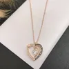 Swarovskis Necklace Designer Women Top Quality Pendant Necklaces Starry Night Honey Talk Heart Necklace Female Element Crystal Heart Collar Chain Female