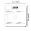 1pc Black/White Bluetooth Smart Body Fat Scale Charging Electronic Scale Body Scale Adult Fat Scale Weighing BMI Analyzer 240112