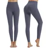 Pantalones de mujer Leggings de entrenamiento de yoga Color sólido Slim Fit Fitness Deportes Running Pantalones De Mujer