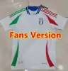 Italia fans Player 23 24 25 Bonucci Soccer Jerseys Insign Verratti Men Kids Football Shirts Chiesa Barella Chiellini Pellegrini Italys 125