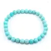 Strand Natural 6mm Fashion Stone Armband Tourmaline Amethyst Amazonite Moonstone Citrine Quartz för män Kvinnor smycken charm söt gåva