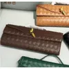 Lock Lady Bags Single Andiamo Bag Fashion Handle Bottegs 2024 New Long Clutch Buckle Venetas Cross Pres