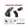 Auto Dvr UK met Cam Dash Dashcam voor en achter P Videorecorder Cameraweergave H Parkeerbewaking J220601 Drop Delivery Mobiles Mot Dh9Bn