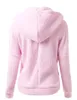 Felpe con cappuccio in pile di agnello invernale Giacca calda da donna Felpe con cappuccio da donna casual Sweatershirt Cappotto con cerniera Cappotto in morbido pile solido da esterno