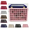 Draagbare Fluwelen Premium Sieraden Organizer Opbergdoos Ring Sieraden Hanger Displayhouder Container Oorbel Lade Showcase 240111