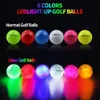 Crestgolf LED balles de golf pour la nuit brillent dans le noir balle de golf avec 4 lumières super lumineuses six couleurs cadeau de golf pour les golfeurs 240111