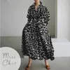 S5XL moda coreana camisa de manga larga vestido elegante cuello vuelto acanalado Maxi mujeres Otoño Invierno ropa calle 240111