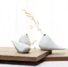 Vase en céramique moderne en forme d'oiseau, ensemble de 3 pièces, pour décoration de maison, Vase de table, couleurs blanches, 4031452