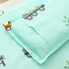 Conjunto de roupa de cama infantil de algodão, três peças, algodão puro, cochilo de bebê, cobertor de algodão, conjuntos de cama de bebê 240111