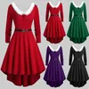 Hochwertiges Damen-Weihnachtskleid, sexy rote Weihnachtskostüme, Weihnachtsmann für Erwachsene, Uniform, Kimono, Weihnachtskostüm, S-5XL, 240112