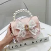 Fashion Girl Coin Purse Handbag Princess Crossbody Bag Pearl Purses Gift Messenger Shoulder Crossbody Small Wallet 240111