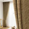 Cream Curtain for Living Room Dining Bedroom Home Door Decoration Semi-shading Bedroom Luxury Thick Cotton Linen Modern Window 240111