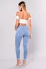 Dżinsy damskie 2024 Y2K Summer Fall Falled Blue Chudy Stretch Indie Street Hipster Denim Pencil Pants S-3xl Ubrania