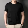 Summer Brand Tops av högsta kvalitet Designer Plain Korean Fashion Tshirt For Men Trendy Short Sleeve Casual Clothes Men 240111