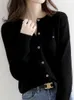 Sprężyna i jesienna damska swetra damska luźna duża wielkość wełniana wełniana sweter Blouseo żeńskie bliźniacze z długim rękawem 240112