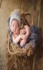 Panier pour nouveau-né, accessoires de pographie, berceau en paille tissé à la main, accessoires de pographie pour bébé, LJ2011051740735