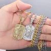 Pendant Necklaces Classic Jesus Head With 4mm Wide Rope Chain For Hip Hop Personalized Jewelry Women Men