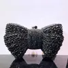 est GreenBlack Clutch Purse Bow Luxury Diamond Women Red Evening Clutches Bags Wedding Bridal Bag Stones Handbags 240111