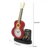 Wall Clocks Desk Guitar Clock Alarm Multifunctional Decorative Rugged With Pen Holder Pencil Sharpener For Home
