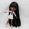 ICY DBS BLYTH DOLL SUPER BLACK SKINE HAIR AFRICAN AMERICANE AMERICAN FACE JOINT BOINT TOY 16 BJDアニメ240111