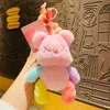 Cute Bear Animal Plush Doll Hanging Keychain Ring Bag Phone Pendant Decoration,Car Keychain Accessories