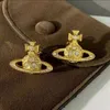 Серьги Классические серьги Сатурн с бриллиантами в форме сот шестиугольной формы для женщин, модные роскошные серьги индивидуального дизайна