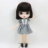 얼음 DBS Blyth Doll 16 BJD 조인트 바디 짧은 갈색 머리 무광택 얼굴 30cm 장난감 소녀 선물 애니메이션 240111