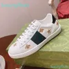 Women Men Leather Sneakers White Low-top Trainers designer Shoes Webbing Trimmed Monogrammed Canvas Sneakers 100% Real leather Luxury Loafers SIZE 34-48 With Box