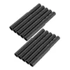 Tees 10pcs Siyah Golf Kulübü Karbon Fiber Uzatma Çubukları Kit Butt Uzatma Çubuğu Demir /Grafit Şaft Putter Golf Aksesuarları 125mm