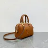 Bolso de diseñador de lujo Bolsos cruzados Bolso de hombro para mujer Cuero genuino Cartera de flores marrón Bolso de mano