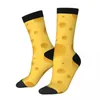 Chaussettes pour hommes toutes saisons, bas d'équipage It's Cheese Harajuku, accessoires longs Hip Hop amusants pour hommes et femmes, cadeau d'anniversaire