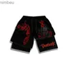 Shorts pour hommes Anime Berserk Performance Shorts Guts Print Sport Running 2 in 1 Gym Shorts Training Mens Workout Sports Vêtes de sport Y2K ShortSL240111