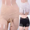 Underbyxor sexiga män spets trosor hög midja sissy stammar mage kontroll kort boxare transparent underkläder påse shorts