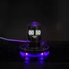 Ночные огни в стиле киберпанк Nixie Tube Clock Смарт-сеть Wi-Fi автоматически обновляет цифровой компьютер Настольные украшения Night Light YQ240112