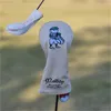 Tees New Beige Fisherman Hat Golf Club #1 #3 #5 Wood Headcovers Driver Fairway Woods Cover Pu Leather Head Covers Golf Putter