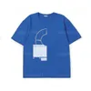 Летняя футболка для мужчин Дизайнерская футболка из камня мужская одежда Высокое качество Плюс размер Футболка из чистого хлопка с короткими рукавами Дышащие университетские уличные футболки 5 цветов