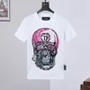 PLEIN BEER T-SHIRT Heren Designer T-shirts Merkkleding Strass PP Schedels Mannen T-SHIRT RONDE HALS SS SCHEDEL Hip Hop Tshirt Top Tees 16704