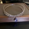 Hänghalsband lyxiga kristallchokerhalsband för kvinnor vatten droppe 2024 Trend bröllop smycken festgåvor